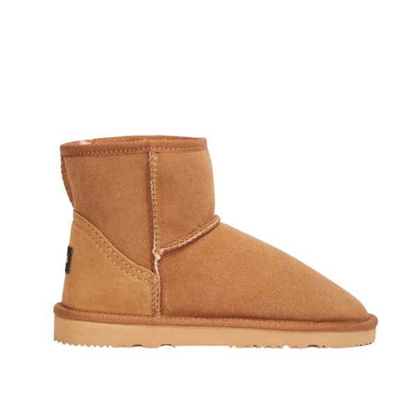 NEW UGG Since 1974 Classic Mini Boots Womens 10 Chestnut Brown Tan Sherpa Lined - Picture 1 of 13